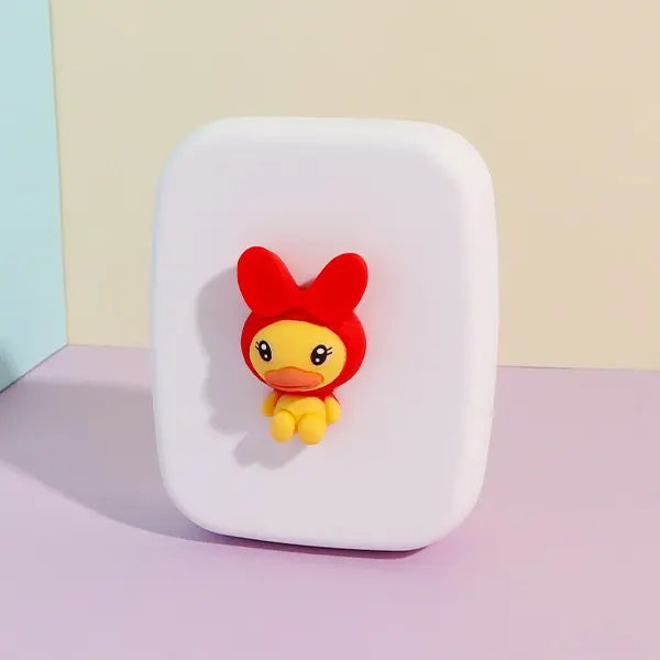 Cute Cartoon Lens Travel Kit (Yellow Duck) - HoneyColor