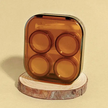 Scandi Duo Case Compact Lens Travel Kit (Brown)