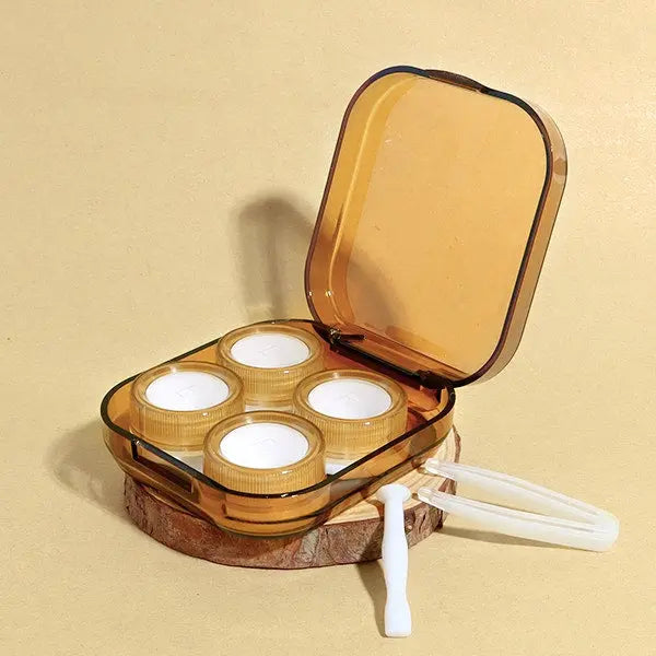 Scandi Duo Case Compact Lens Travel Kit (Brown) - HoneyColor
