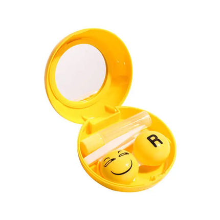 Cartoon Contact Lens Travel Kit (Smiley Face) - HoneyColor