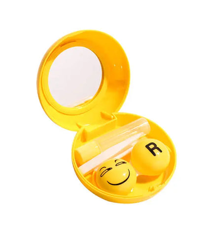 Cartoon Contact Lens Travel Kit (Smiley Face) - HoneyColor