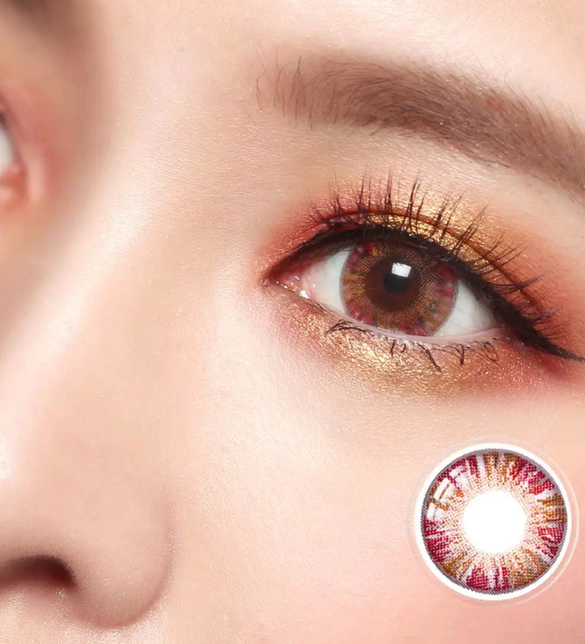 Vassen Rainbow Eyes Red - HoneyColor