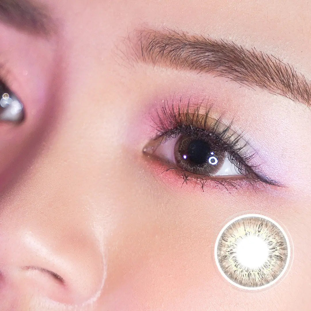 AuraLight Glinsten Brown Colored Contactsl Honeycolor.com – HoneyColor