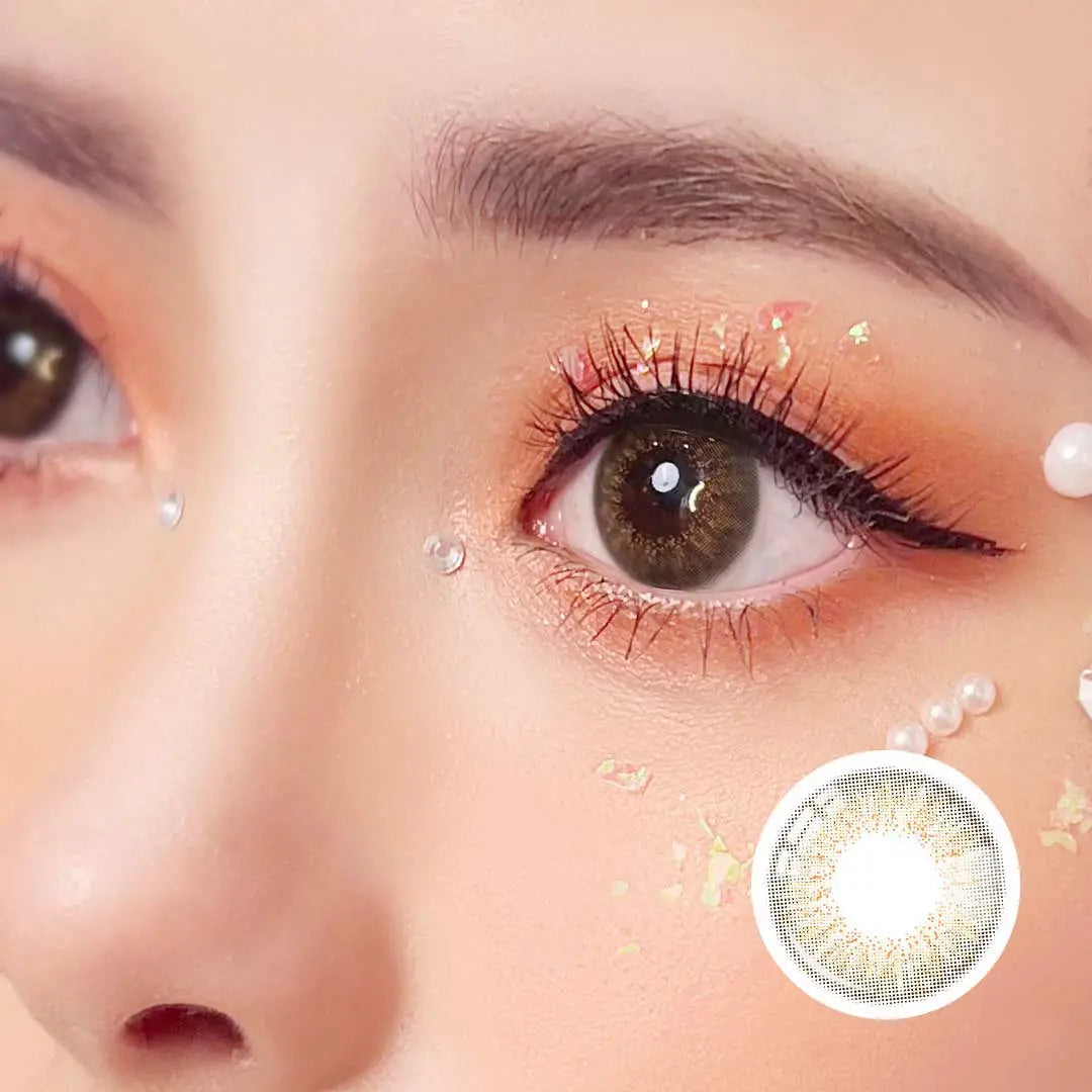 Falling Star Brown Colored Contacts l Honeycolor.com – HONEYCOLOR