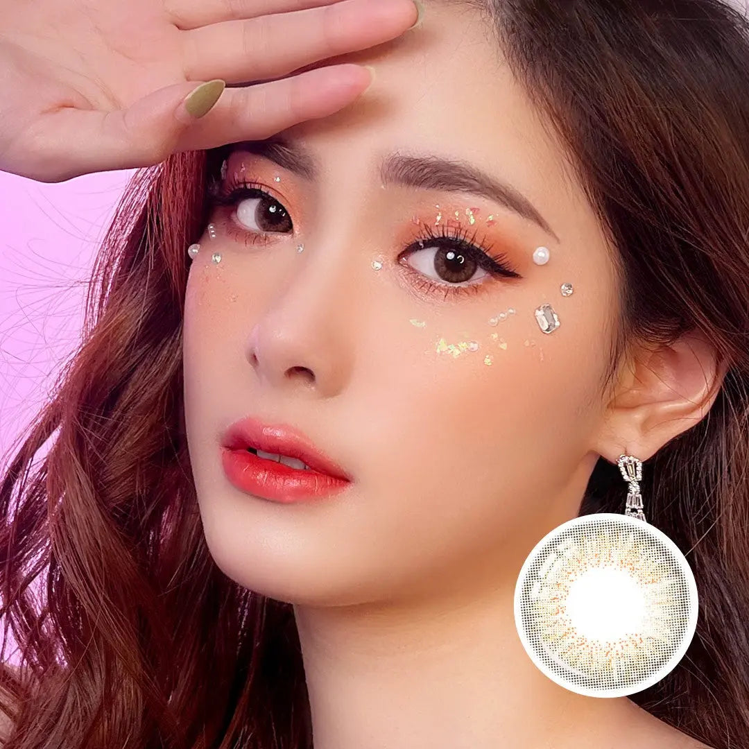 Falling Star Brown Colored Contacts l Honeycolor.com – HONEYCOLOR