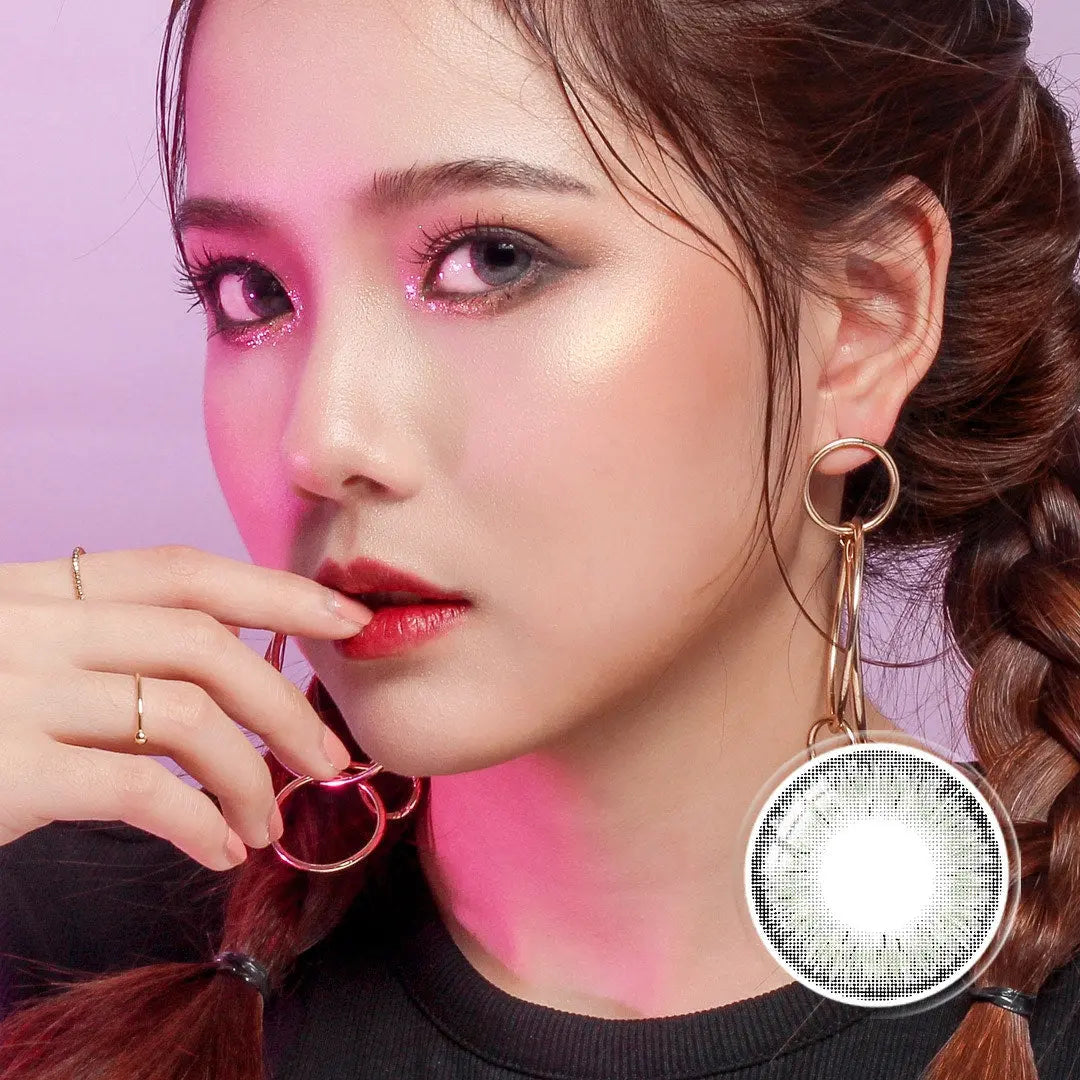 Winter Frost Gray Colored Contacts l Honeycolor.com – HONEYCOLOR