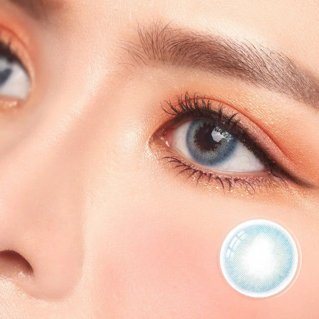 Exploring the Enchantment of Blue Colored Contact Lenses | HoneyColor ...